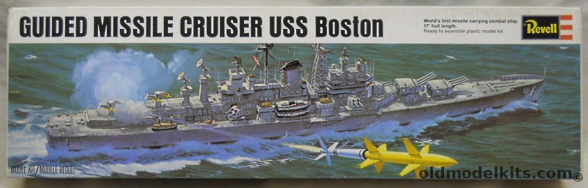 Revell 1/480 USS Boston CAG1 Guided Missile Cruiser, H461 plastic model kit